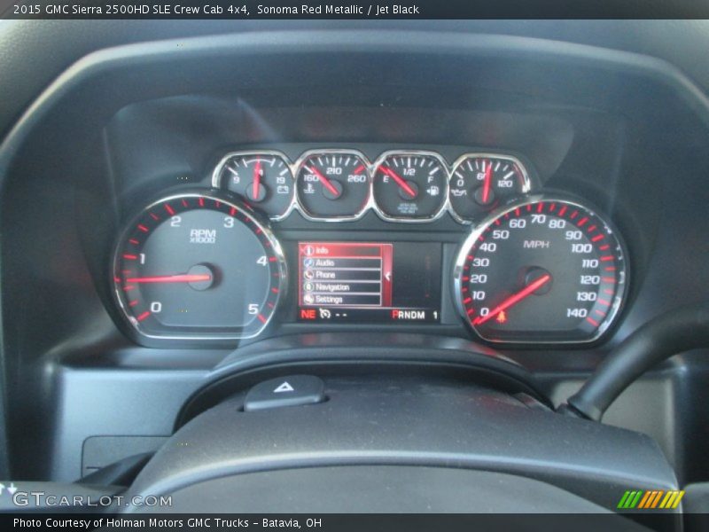 Sonoma Red Metallic / Jet Black 2015 GMC Sierra 2500HD SLE Crew Cab 4x4
