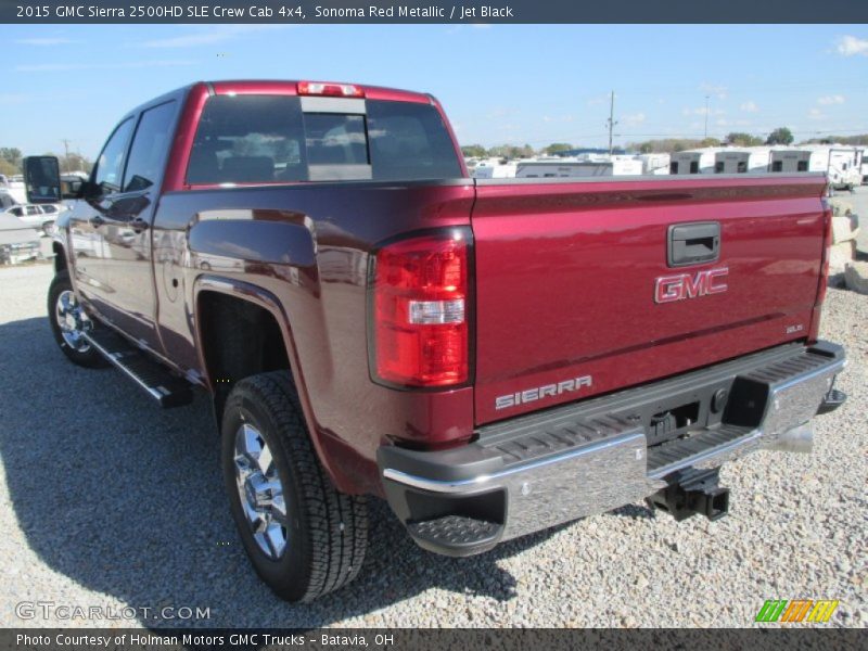 Sonoma Red Metallic / Jet Black 2015 GMC Sierra 2500HD SLE Crew Cab 4x4