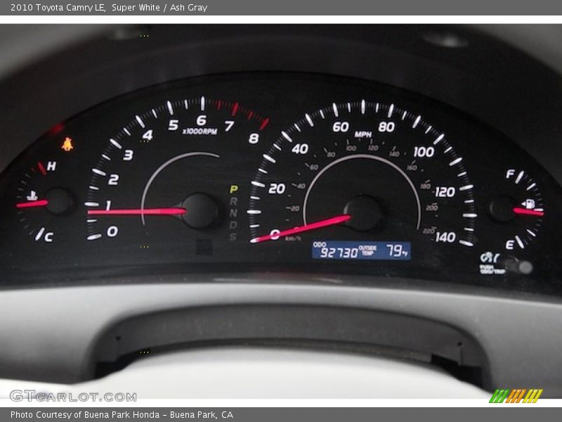 Super White / Ash Gray 2010 Toyota Camry LE