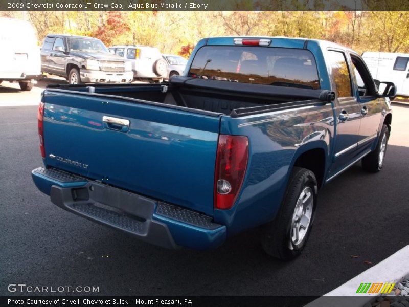 Aqua Blue Metallic / Ebony 2009 Chevrolet Colorado LT Crew Cab