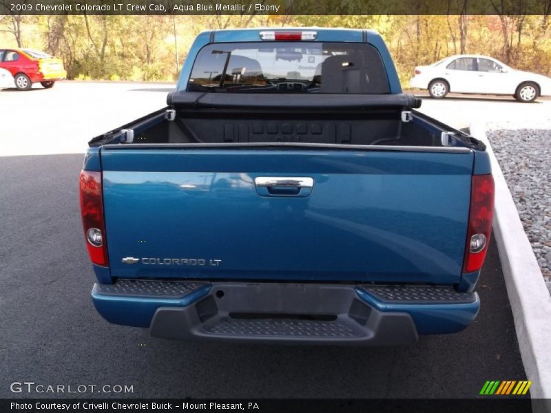 Aqua Blue Metallic / Ebony 2009 Chevrolet Colorado LT Crew Cab
