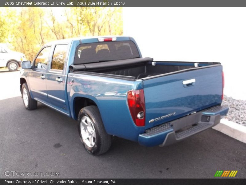 Aqua Blue Metallic / Ebony 2009 Chevrolet Colorado LT Crew Cab