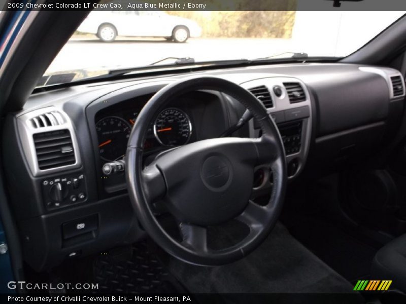 Aqua Blue Metallic / Ebony 2009 Chevrolet Colorado LT Crew Cab
