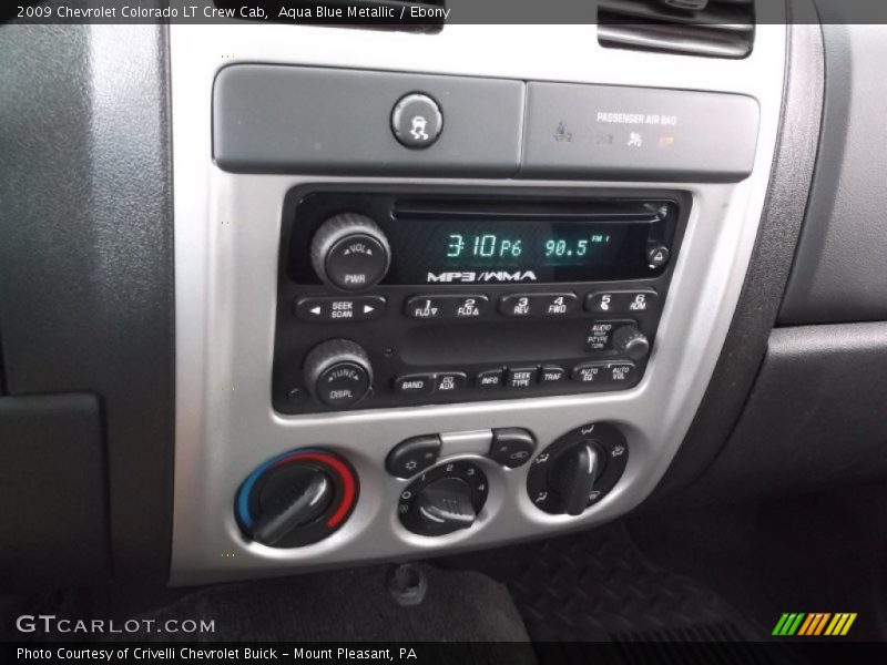 Aqua Blue Metallic / Ebony 2009 Chevrolet Colorado LT Crew Cab