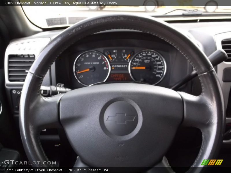 Aqua Blue Metallic / Ebony 2009 Chevrolet Colorado LT Crew Cab