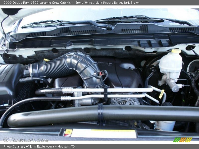 Stone White / Light Pebble Beige/Bark Brown 2009 Dodge Ram 1500 Laramie Crew Cab 4x4