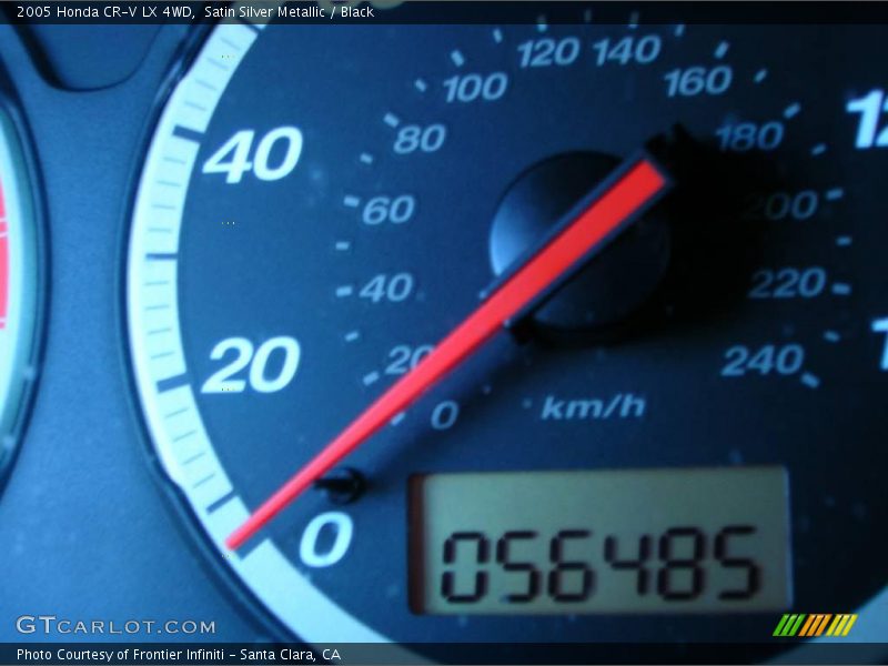 Satin Silver Metallic / Black 2005 Honda CR-V LX 4WD