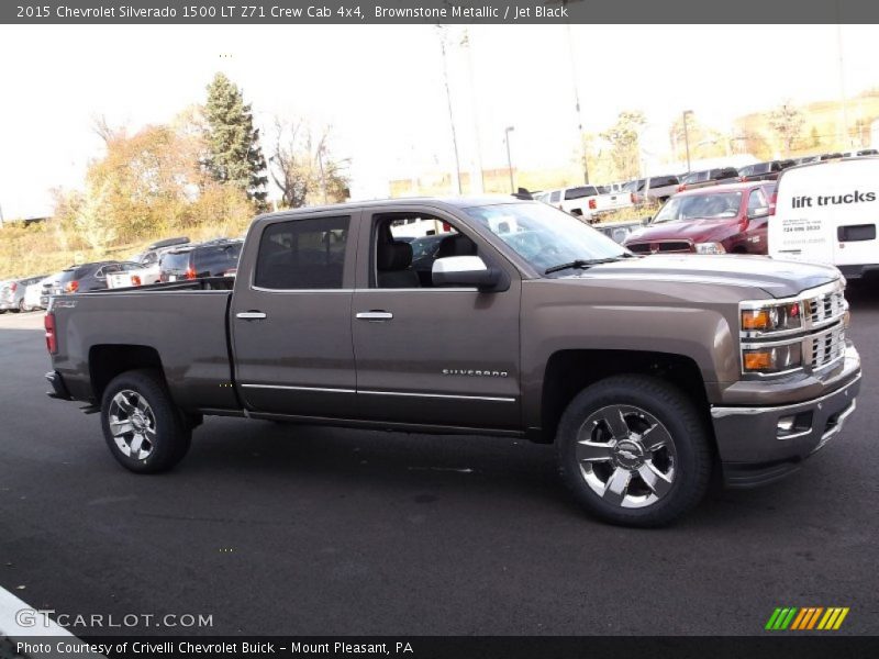 Brownstone Metallic / Jet Black 2015 Chevrolet Silverado 1500 LT Z71 Crew Cab 4x4