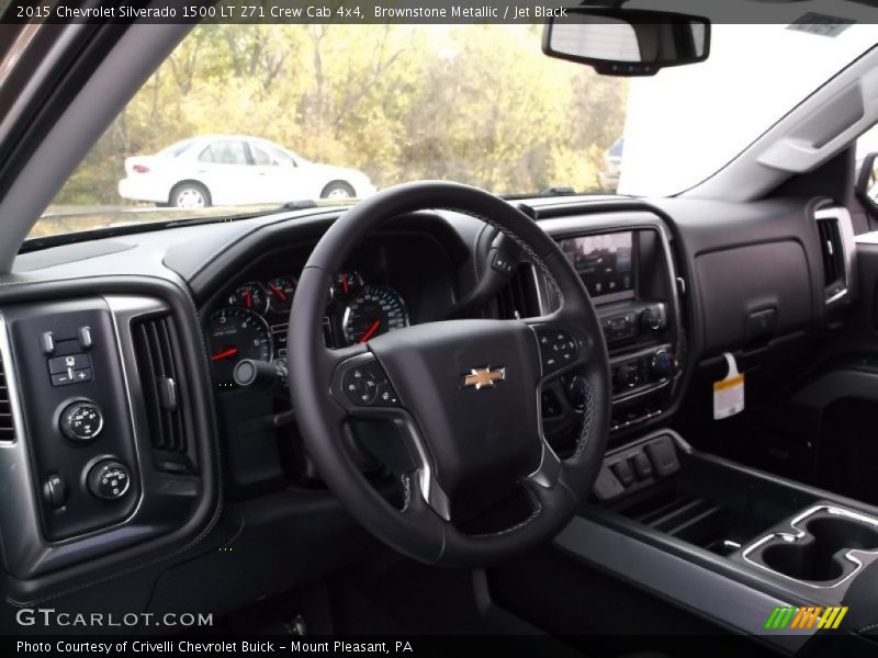Brownstone Metallic / Jet Black 2015 Chevrolet Silverado 1500 LT Z71 Crew Cab 4x4