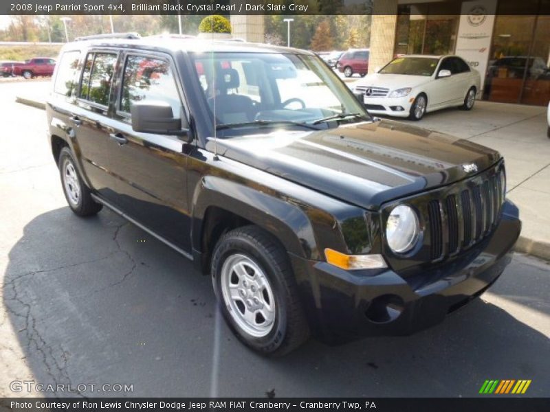 Brilliant Black Crystal Pearl / Dark Slate Gray 2008 Jeep Patriot Sport 4x4