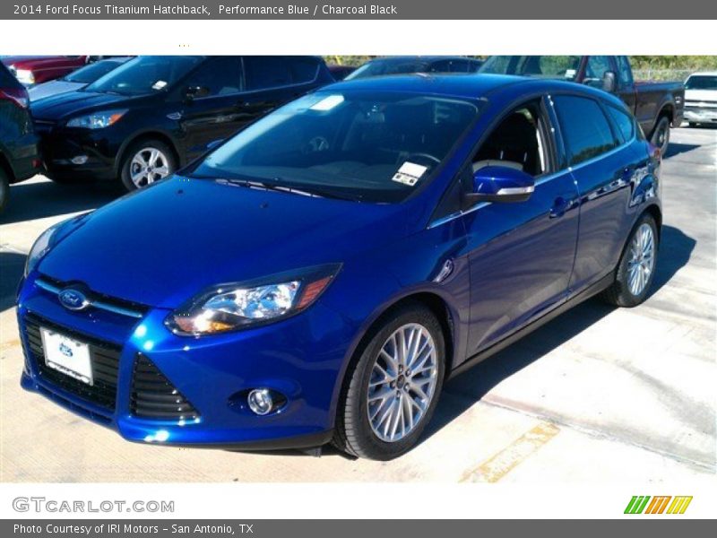 Performance Blue / Charcoal Black 2014 Ford Focus Titanium Hatchback
