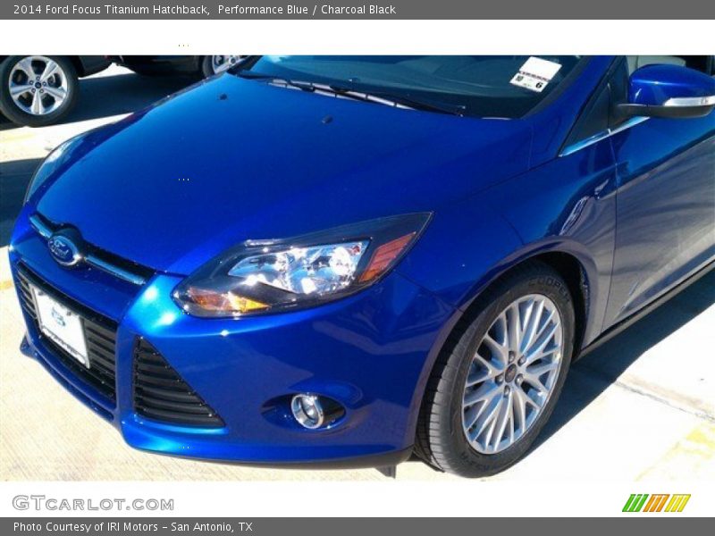 Performance Blue / Charcoal Black 2014 Ford Focus Titanium Hatchback