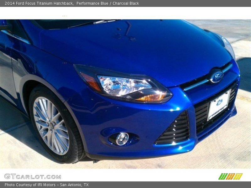 Performance Blue / Charcoal Black 2014 Ford Focus Titanium Hatchback