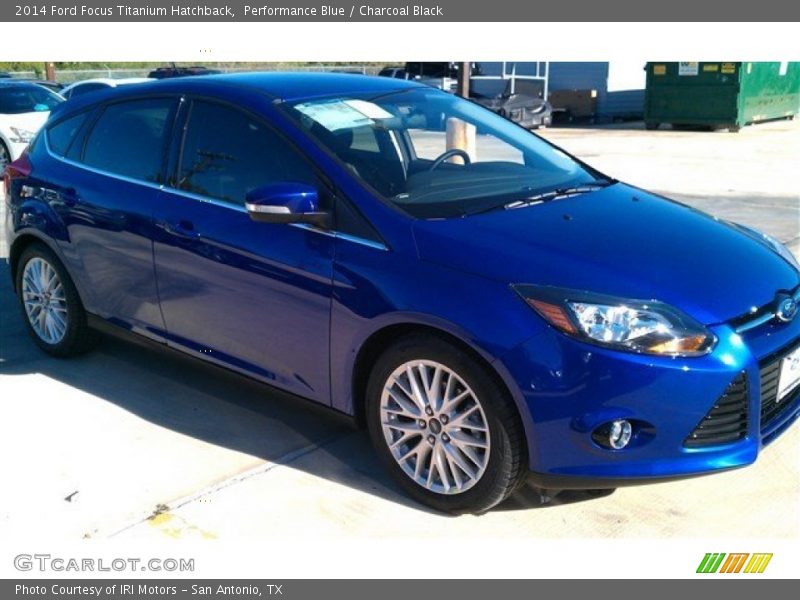 Performance Blue / Charcoal Black 2014 Ford Focus Titanium Hatchback