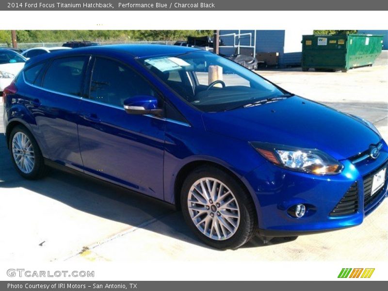Performance Blue / Charcoal Black 2014 Ford Focus Titanium Hatchback