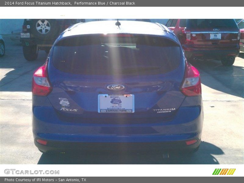 Performance Blue / Charcoal Black 2014 Ford Focus Titanium Hatchback