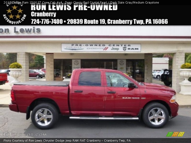 Deep Cherry Red Crystal Pearl / Dark Slate Gray/Medium Graystone 2012 Dodge Ram 1500 ST Crew Cab 4x4