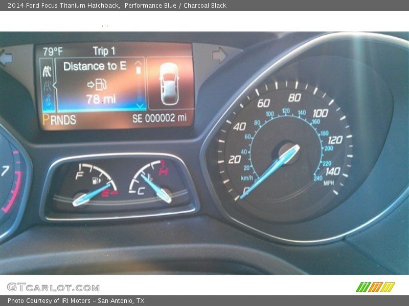Performance Blue / Charcoal Black 2014 Ford Focus Titanium Hatchback