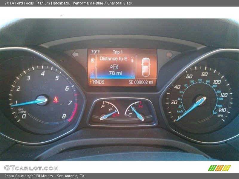 Performance Blue / Charcoal Black 2014 Ford Focus Titanium Hatchback