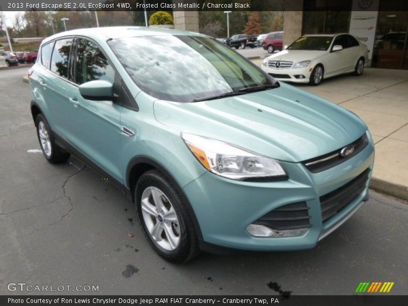 Frosted Glass Metallic / Charcoal Black 2013 Ford Escape SE 2.0L EcoBoost 4WD