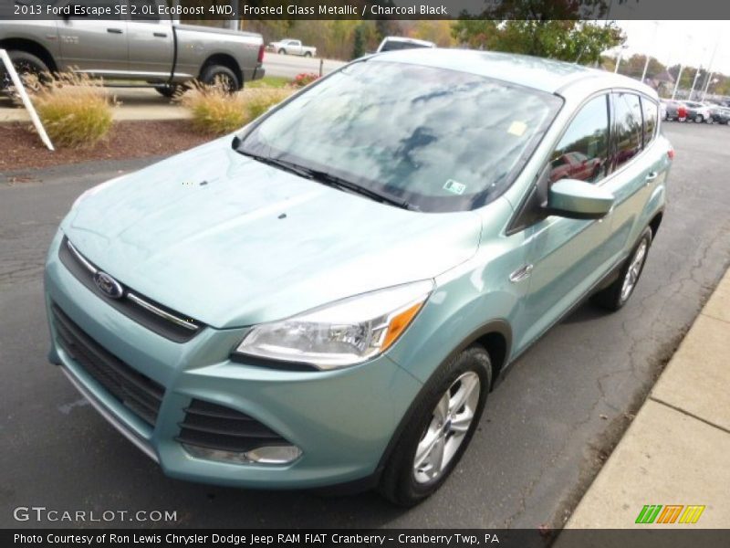 Frosted Glass Metallic / Charcoal Black 2013 Ford Escape SE 2.0L EcoBoost 4WD