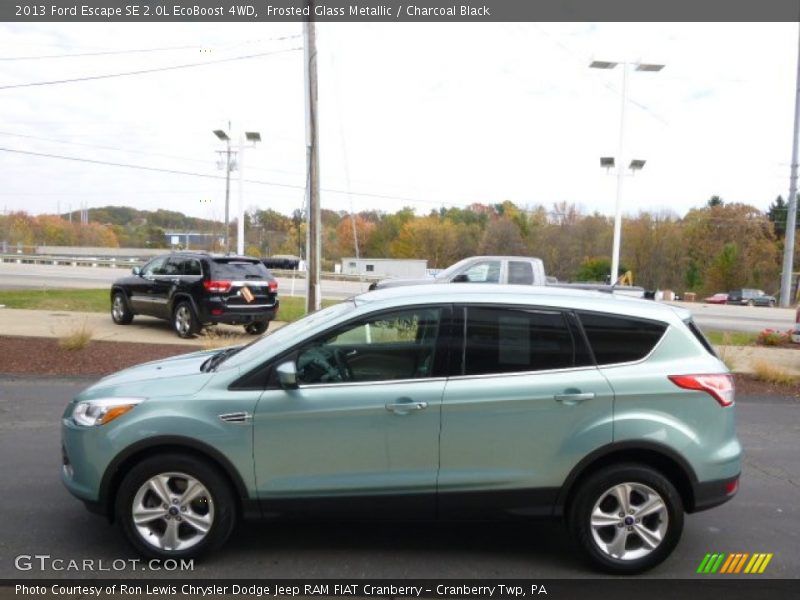 Frosted Glass Metallic / Charcoal Black 2013 Ford Escape SE 2.0L EcoBoost 4WD