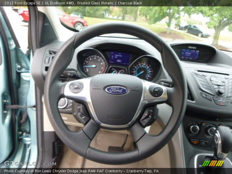 Frosted Glass Metallic / Charcoal Black 2013 Ford Escape SE 2.0L EcoBoost 4WD