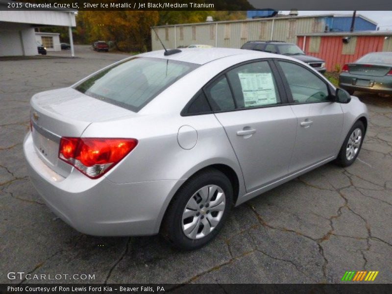 Silver Ice Metallic / Jet Black/Medium Titanium 2015 Chevrolet Cruze LS