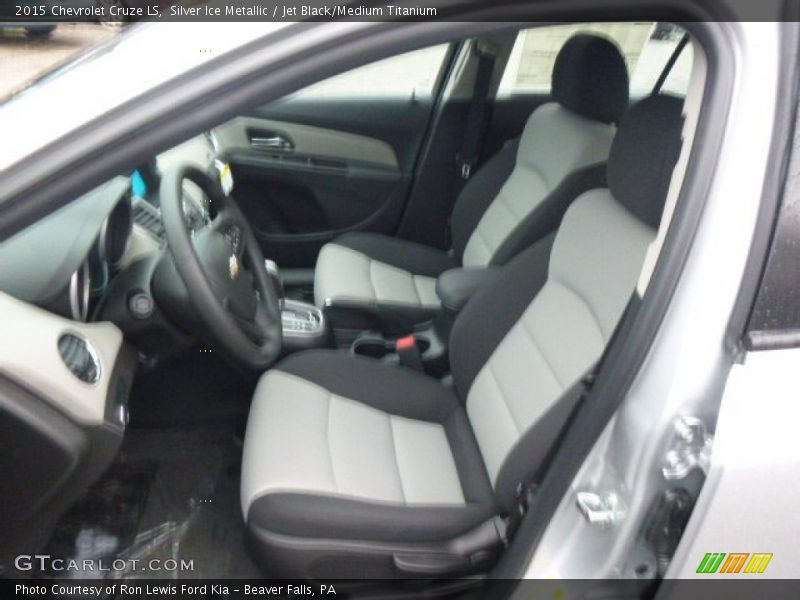 Silver Ice Metallic / Jet Black/Medium Titanium 2015 Chevrolet Cruze LS