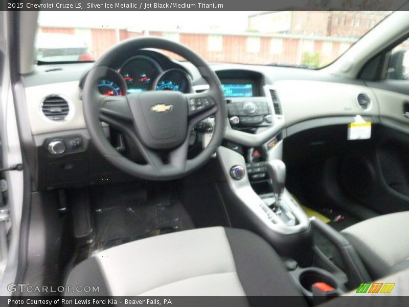 Silver Ice Metallic / Jet Black/Medium Titanium 2015 Chevrolet Cruze LS