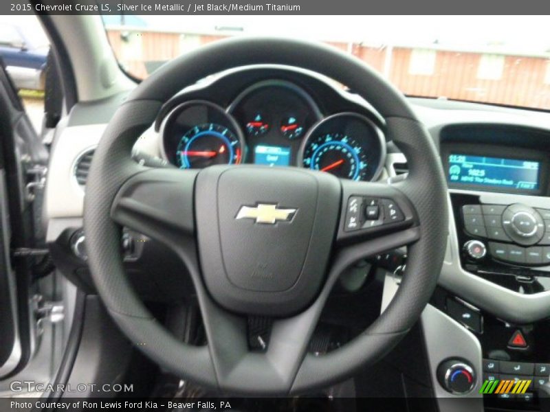Silver Ice Metallic / Jet Black/Medium Titanium 2015 Chevrolet Cruze LS