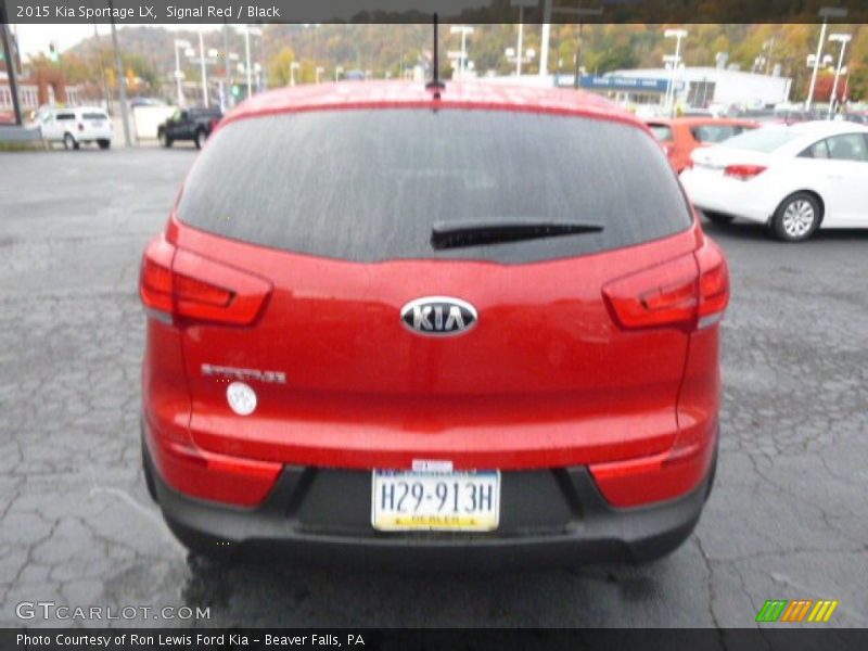 Signal Red / Black 2015 Kia Sportage LX
