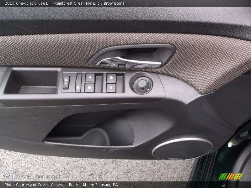 Rainforest Green Metallic / Brownstone 2015 Chevrolet Cruze LT
