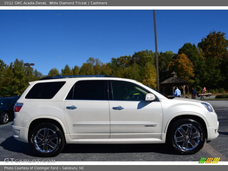 White Diamond Tricoat / Cashmere 2012 GMC Acadia Denali