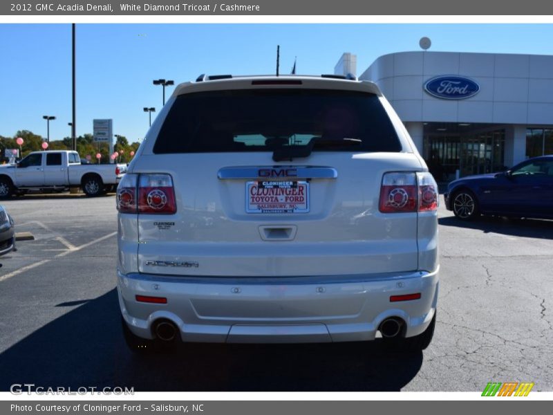 White Diamond Tricoat / Cashmere 2012 GMC Acadia Denali