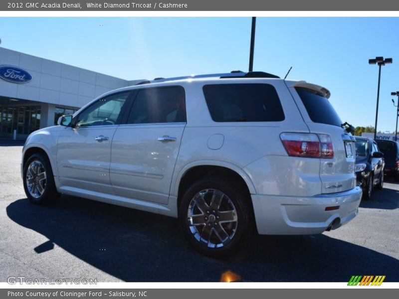 White Diamond Tricoat / Cashmere 2012 GMC Acadia Denali