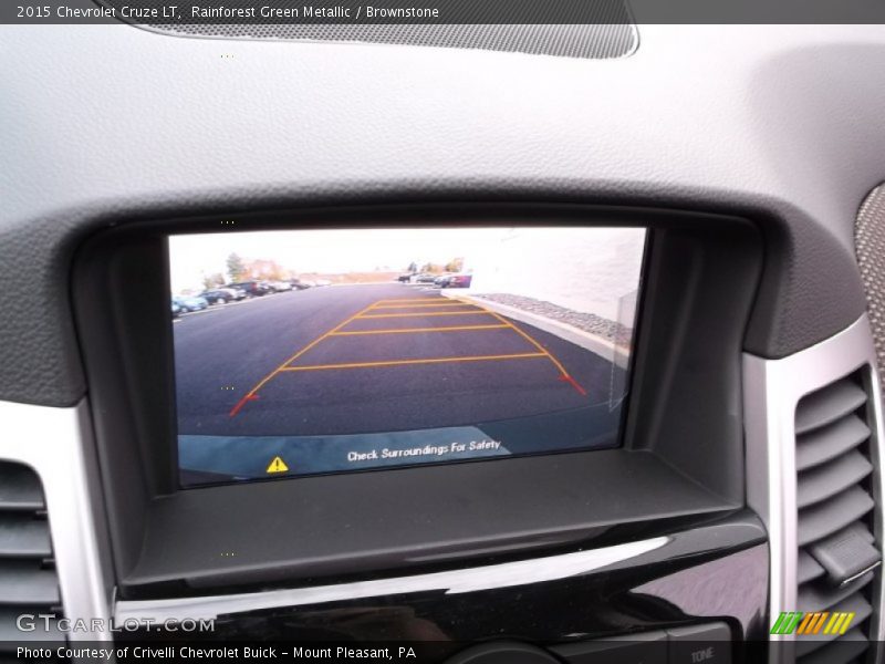 Rainforest Green Metallic / Brownstone 2015 Chevrolet Cruze LT