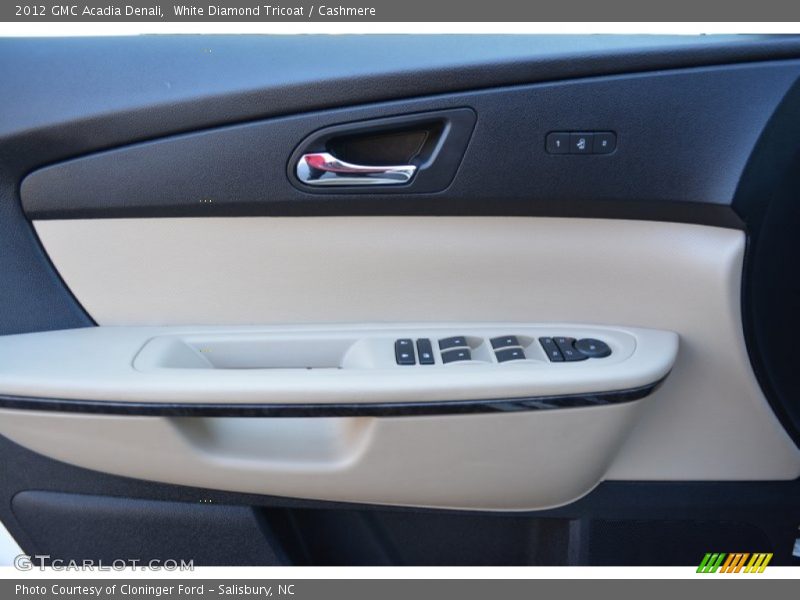 White Diamond Tricoat / Cashmere 2012 GMC Acadia Denali