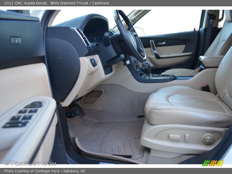 White Diamond Tricoat / Cashmere 2012 GMC Acadia Denali
