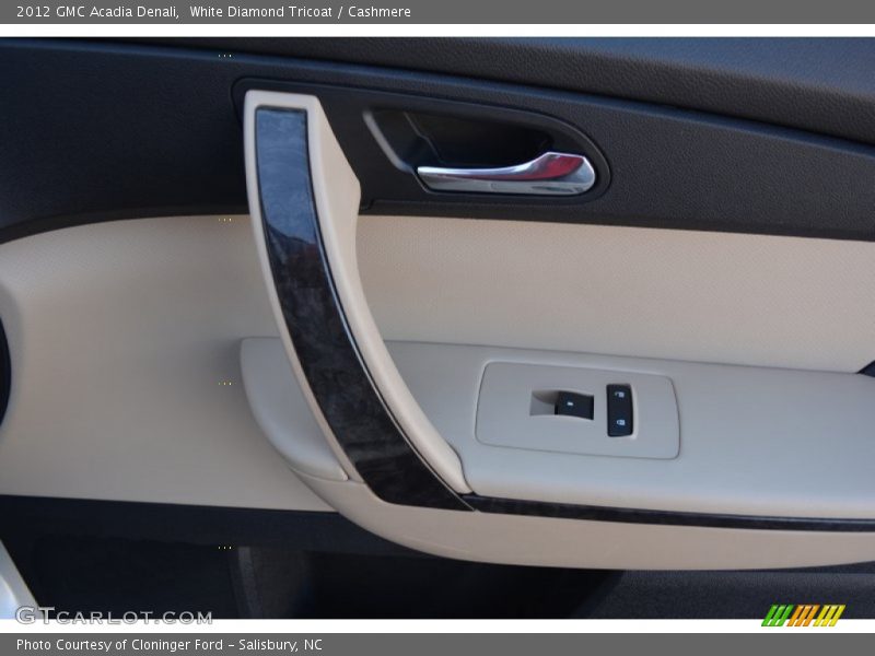 White Diamond Tricoat / Cashmere 2012 GMC Acadia Denali