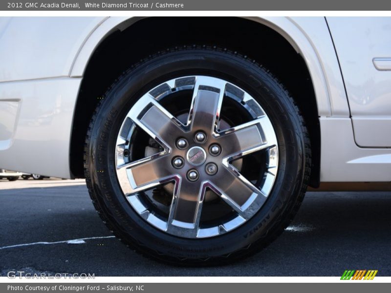 White Diamond Tricoat / Cashmere 2012 GMC Acadia Denali