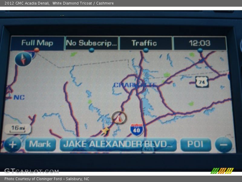 White Diamond Tricoat / Cashmere 2012 GMC Acadia Denali