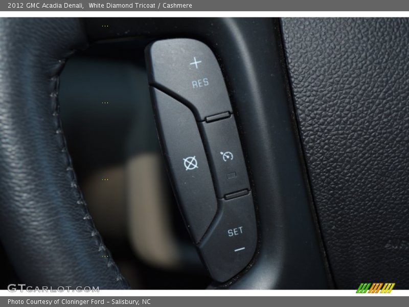 White Diamond Tricoat / Cashmere 2012 GMC Acadia Denali