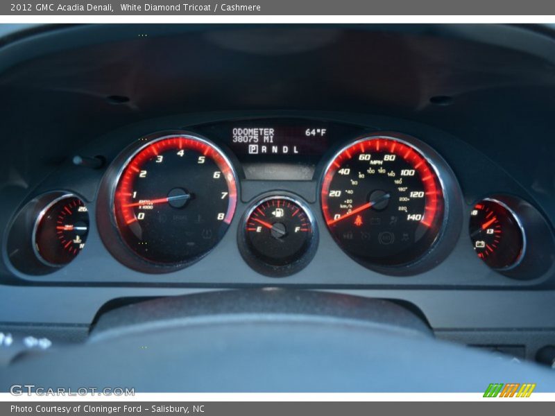 White Diamond Tricoat / Cashmere 2012 GMC Acadia Denali