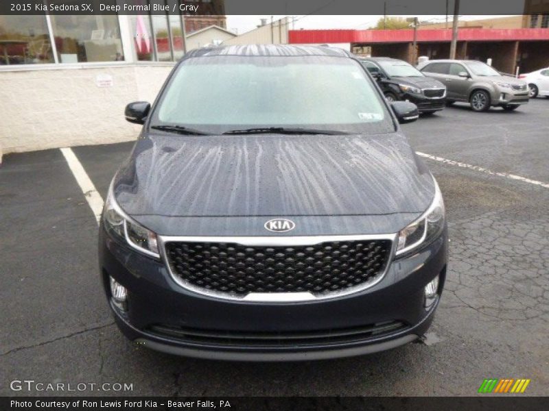 Deep Formal Blue / Gray 2015 Kia Sedona SX