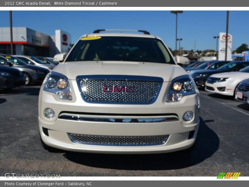 White Diamond Tricoat / Cashmere 2012 GMC Acadia Denali