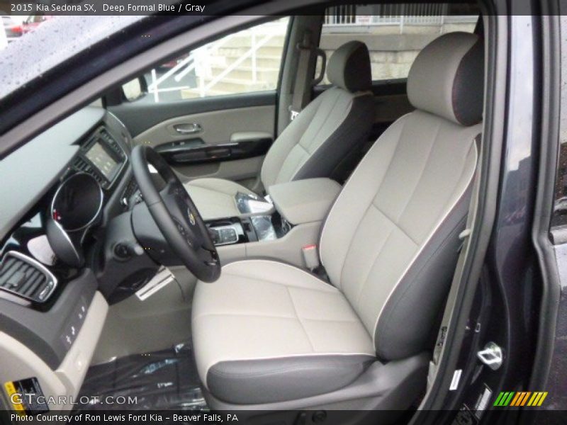  2015 Sedona SX Gray Interior