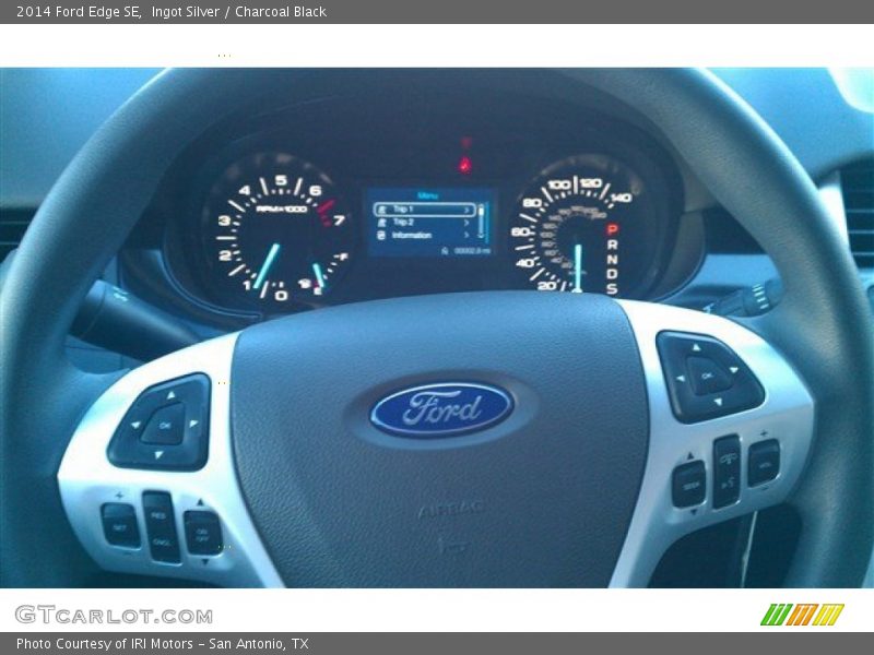 Ingot Silver / Charcoal Black 2014 Ford Edge SE