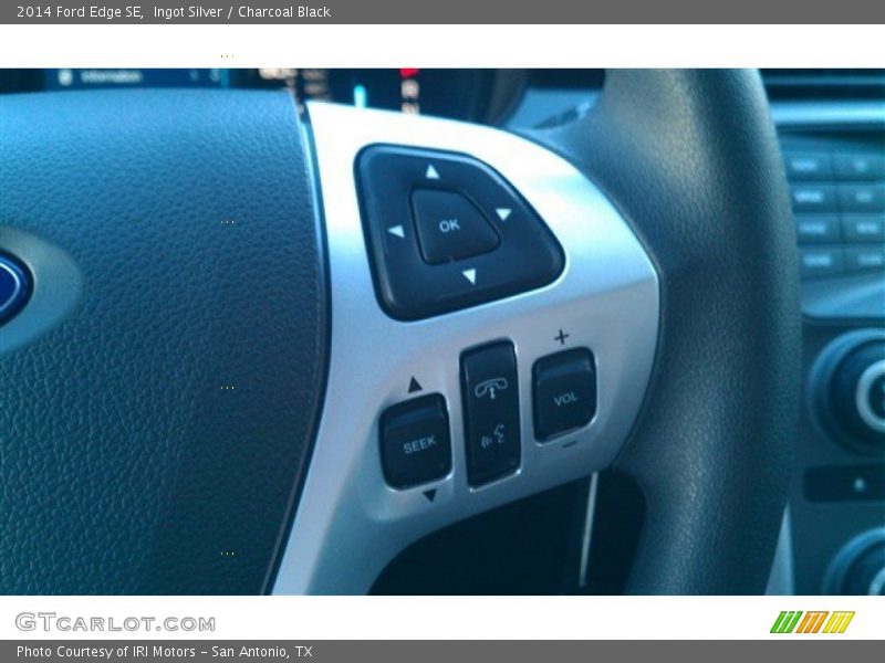 Ingot Silver / Charcoal Black 2014 Ford Edge SE