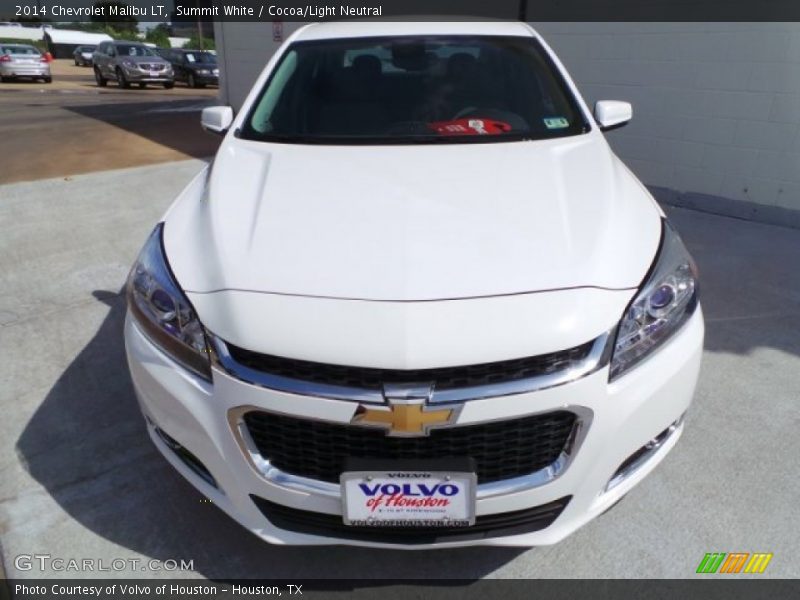 Summit White / Cocoa/Light Neutral 2014 Chevrolet Malibu LT